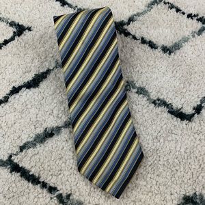 ✨5 FOR $25✨   Alexander Julian COLOURS Striped Blue and Gold Men's Tie
